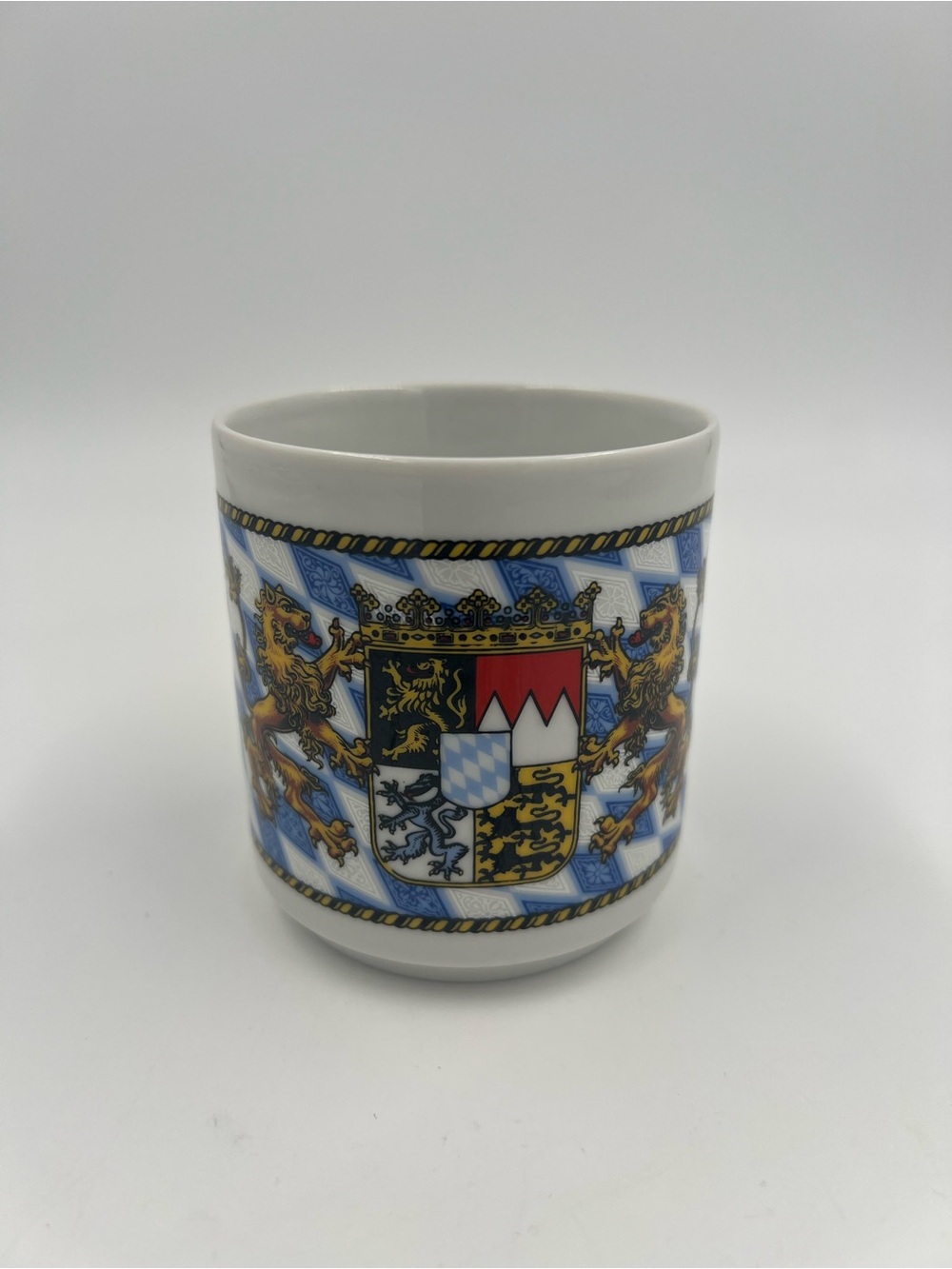 Theo Kuhn TK Coat Of Arms Bavaria Crest Ceramic Coffee Mug Kaffeehaferl Germany
